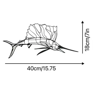 Nieuwe Vis Wanddecoratie Woondecoratie Woonkamer Slaapkamer Eetkamer Ijzeren Ambachten Decoratie
