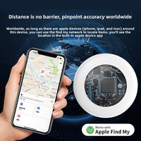 Mini Traceur GPS Étanche Anti-Perte Bluetooth Apple Find My IOS Suivi Mondial pour Animaux de Compagnie, Chiens, Chats, Clés, Portefeuilles, Pendentif Intelligent