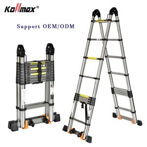 Échelle télescopique extensible en acier inoxydable, échelle pliante conforme à la norme EN131, échelle compacte portable pour projets de bricolage à domicile - Product Image 2