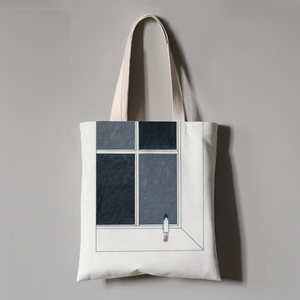 Custom Logo <b>Canvas</b> Tote Bag with Zipper Closure Custom Color Wholesale High Quality Reusable Cotton Shopping Bag - Product Image 4