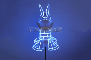 Stage Show LED Cage <strong>Corset</strong> Girls LED <strong>Tutu</strong> <strong>Dress</strong> Ladies Light up Clothing Suit Bar Nightclub DanceLED Costume - Product Image 5