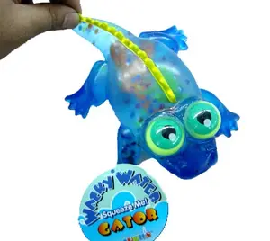 Пластиковые сжимаемые игрушки с большими глазами крокодила