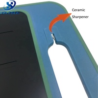 Accessoire de cuisine multifonctionnel de haute qualité, planche à découper rectangulaire en plastique double face créative avec crochet