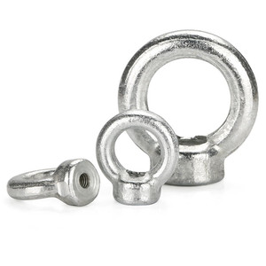 Lifting Eye Bolt <strong>Nut</strong> M6 M8 M10 M12 M16 <strong>M20</strong> Bright Zinc Plated Steel Heavy Duty <strong>Ring</strong> Screws <strong>Ring</strong> Hooking Loop Hole for Cable Rope - Product Image 2