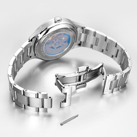 Montre de plongée automatique mécanique de luxe pour homme, haute qualité, verre cristal 41 mm, bracelet en acier inoxydable 20 mm, mouvement ETA, étanche 30 m