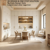 Aparador de Madera Maciza de Lujo Moderno para Comedor, Cajones Ecológicos, Gran Capacidad, Estantes Ajustables, Aparador de Madera Personalizado