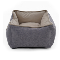 Cama de Lujo Personalizada para Perros con Patrón Sólido, Ecológica, Antideslizante, de Tela Suave, Colchón Jumbo Tipo Sofá, Empacada en Caja, Portátil, para Todas las Estaciones
