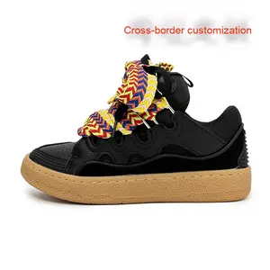 Langzu unisexe chaussures d'entraînement semelle intérieure en Latex épaissi semelle en caoutchouc transfrontalier personnalisable <span class=keywords><strong>pain</strong></span> maille supérieure nouveau orteil Style marche - Product Image 3