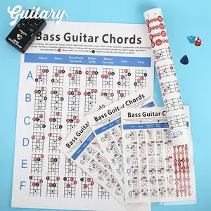 Guitar Poster Chords Chart Klare Charaktere Umfassende Art Paper Guitar Music Chords Chart für Musik lern ausbildung