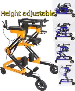 Entraîneur de démarche debout réglable <span class=keywords><strong>Walker</strong></span> 1-2m hauteur de course Rollator pour personnes âgées et handicapées pour les fournitures de thérapie de réadaptation - Product Image 2