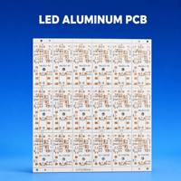 Circuit imprimé en aluminium LED personnalisé, circuit imprimé en aluminium avec base en aluminium, épaisseur 1,0 mm, cuivre 25 µm pour ampoule LED et éclairage public MCPCB