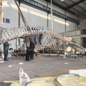 Modelo de <span class=keywords><strong>Esqueleto</strong></span> de <span class=keywords><strong>Ballena</strong></span> de Fibra de Vidrio Plateado Grande de Haichuan, Modelo de Fósil de Animal Marino de Tamaño Real para Exposiciones en Museos y Centros de Ciencias - Product Image 4