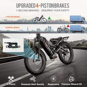 Stock UE <span class=keywords><strong>Fatbike</strong></span> V8 <span class=keywords><strong>Pro</strong></span> Vélo électrique 250 Watt <span class=keywords><strong>Fatbike</strong></span> <span class=keywords><strong>26</strong></span> pouces Fat Tire E-Bike Vélo électrique bon marché Ebike pour la livraison de nourriture - Product Image 2