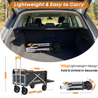 Carrello Elettrico Intelligente FollowFit X2 con Motore da 500W, Capacità 300L, Pieghevole con Visione AI per Campeggio all'Aperto