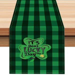 Bandera Decorativa para Mesa de Exterior para Fiestas, Diseño de Arpa Verde y Blanca, para Decoración del Hogar en el Día de San Patricio - Product Image 1