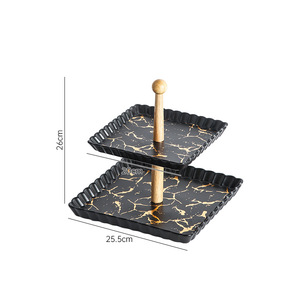 3-Tier Serving <strong>Tray</strong> Cupcake Stand Fruit PlateS Holder <strong>Desserts</strong> Snack Plate for Christmas Wedding Party Cake <strong>Dessert</strong> <strong>Tray</strong> - Product Image 6