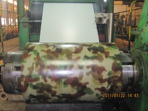 Bobinas de acero recubiertas de <span class=keywords><strong>Color</strong></span> con patrón de camuflaje del ejército PPGI PPGL para techos de Casa bobinas de acero de <span class=keywords><strong>Color</strong></span> de camuflaje laminado en frío - Product Image 5