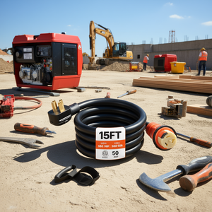 สายต่อเครื่องกำเนิดไฟฟ้า 15 ฟุต 50A SS2-50P ถึง SS2-50R สำหรับใช้งานในอุตสาหกรรม - Product Image 2