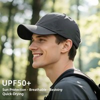 Gorra de Béisbol Unisex para Adultos, Ligera, Impermeable, Ajustable, de 6 Paneles, 100% Poliéster, para Entrenamiento, Gimnasio, Correr