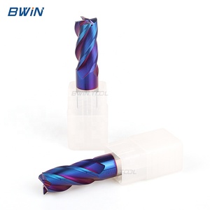 Bwin HRC 65 đường kính 20 mm màu xanh <span class=keywords><strong>Nano</strong></span> lớp phủ CNC endmill tungsten carbide <span class=keywords><strong>End</strong></span> <span class=keywords><strong>Mills</strong></span> - Product Image 4