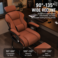 Chaise de bureau ergonomique pour le bureau à domicile, chaise de jeu inclinable avec base fixe, chaise confortable pour longues sessions assises