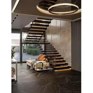 Diseño de <span class=keywords><strong>viga</strong></span> de panel de escaleras rectas interiores personalizadas y precios de fábrica para una calidad superior - Product Image 2