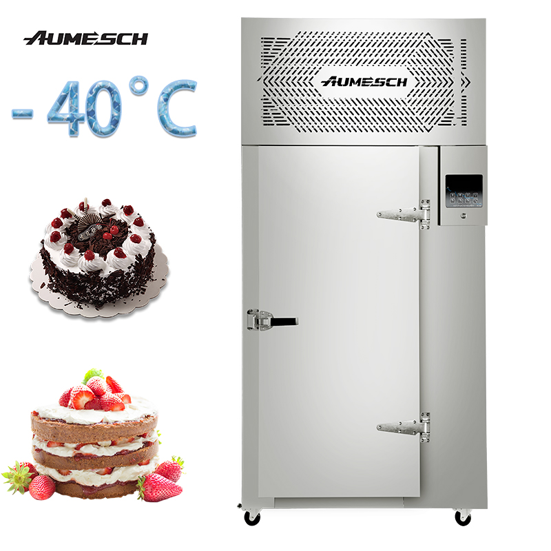 Aumesch 15 Trays Industrial Fast Freezing Machine Quick Freezer Best Fast Cooling Blast Chiller for Bakery Products
