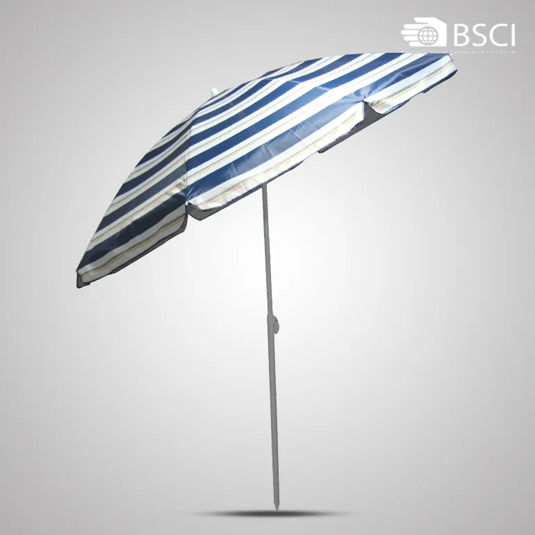 مخصص في الهواء الطلق شريط المظلة UV50 + مظلة الشاطئ مع طلاء الفضة