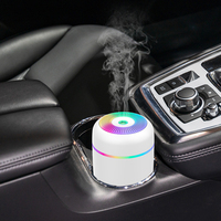 Humidificateur d'air portable USB ultrasonique pour voiture, mini pulvérisateur de brume H2O coloré de 300 ml, vente en gros