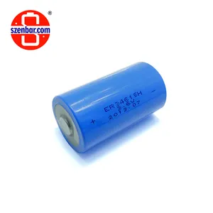 Первичная литиевая батарея lisocl2 ER34615M, 13000 мАч, 3,6 В, размер D