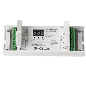 DMX512 & RDM Decoder SR-2102BEA – 4 Canaux, 8A, 12–48V DC, 32A pour bandes LED RGBW - Product Image 2