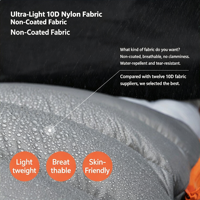 Sac de couchage en duvet de mousse ultraléger de qualité supérieure pour le camping et la randonnée, imperméable, avec sac de compression