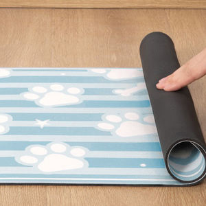 Haustierfuttermatte Mikrofaser waschbare Hundematte für Speisen und Wasser Schüssel-Keine Flecken schnell trocknende Hundespendermatte - Product Image 4