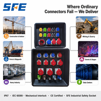 Boîtier de distribution personnalisé SFE IP65 pour équipement sonore et éclairage de scène, boîte de distribution d'alimentation étanche pour scène, distribution d'alimentation triphasée