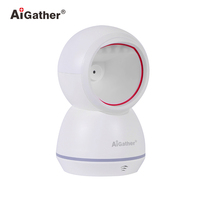 A-700 warna putih + pemindai kode batang Desktop Handfree 1D 2D pembaca kode QR untuk rumah sakit atau Kesehatan