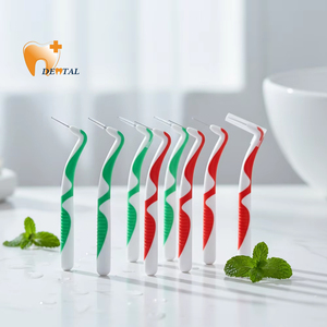 Herramienta de Limpieza Dental, <span class=keywords><strong>Cepillo</strong></span> Interdental en Forma de 7, <span class=keywords><strong>Cepillo</strong></span> de Acero Inoxidable para Limpieza Oral y Ortodoncia - Product Image 1