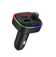 Lecteur MP3 Bluetooth pour voiture, transmetteur FM pour voiture, chargeur de téléphone portable pratique
