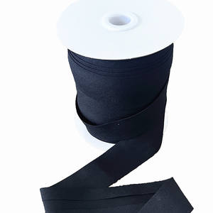 Ribete de Poliéster y Algodón Mate de 30 mm, Color Negro y Blanco, para Bolsas, Dobladillo, <span class=keywords><strong>Costura</strong></span>, Rollo de 50 m - Product Image 2