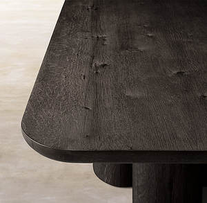 Tavolo da Pranzo di Design di Lusso con Supporti Cilindrici in Legno Forgiato a Mano per Arredamento <span class=keywords><strong>Soggiorno</strong></span> - Product Image 5