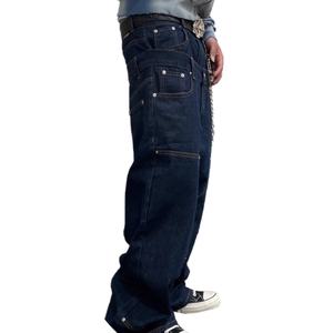 Wholesale Classic Blank Double <b>Waist</b> <b>Men</b> <b>Jeans</b> <b>High</b> Quality Japanese Selvedge Denim <b>Jeans</b> Red Self Edge Cotton Raw Denim <b>Jeans</b> - Product Image 2