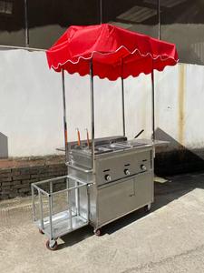 עגלת חטיף רב תפקודי גז עם מטריה מסחרי נייד משאית מזון לטאקו המבורגרים צ 'יפס בטאקו המבורגרים צ' יפס - Product Image 5