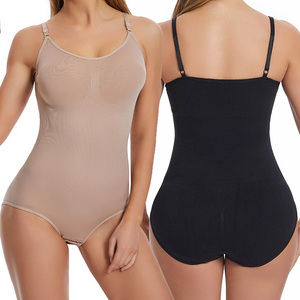Đầy đủ cơ thể Shapewear cho phụ nữ móc mở đáy quần liền mạch hip-nâng giảm béo bodysuit - Product Image 2