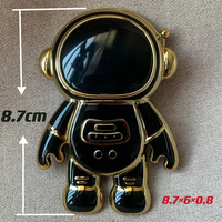 Galvanoplastie dessin animé astronaute support pour téléphone portable béquille pour téléphone portable support pour téléphone portable