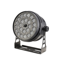 24x18W RGBWAUV 6-en-1 Contrôle DMX512 Activé par le son 24 Projecteurs LED Zoom Par pour Scène, Wash LED Par Can pour Discothèque, DJ, Concert, Musique