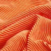 Vente en gros à la mode 100% polyester plissé extensible plissé autre tissu pour femmes pour vêtements