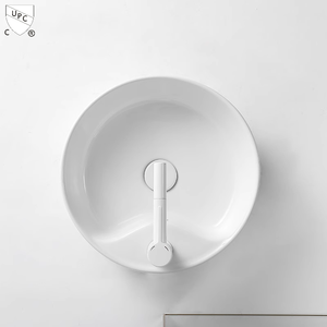 USA Europe Standard Cupc Produit <span class=keywords><strong>Pas</strong></span> <span class=keywords><strong>Cher</strong></span> Prix Wc Lavabo Salle De Bains <span class=keywords><strong>Céramique</strong></span> Blanc Rond Navire Éviers Bol Lavage À La Main Art Bassin - Product Image 5