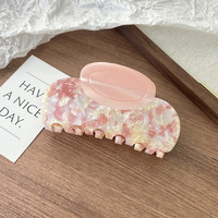 Pince à cheveux en acétate haut de gamme pour femme, style japonais et coréen, design de niche, pince requin polyvalente pour l'arrière de la tête, accessoires capillaires, cadeau