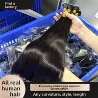 Extensions de cheveux naturels Nano Ring 100% vraies, trames en fil métallique, sans nœuds, sans perte, vente en gros