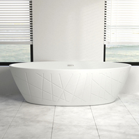 Baignoire autoportante usine pas cher prix 71 pouces Cupc luxe adulte baignoire couleurs personnalisées jets acrylique salle de bain intérieure baignoires