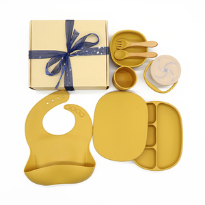 Bavoir d'ours <span class=keywords><strong>anti</strong></span>-déversement non toxique non renversé mini 360 bols et assiettes de voyage avec ventouse pour bébés ensemble de bols en silicone pour bébé - Product Image 4